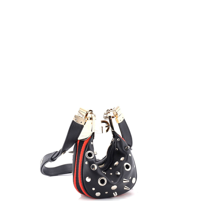 Gucci Attache Shoulder Bag Grommet