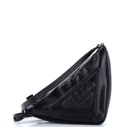 Prada Triangle Logo Zip Crossbody Bag