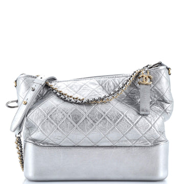 Chanel Gabrielle Hobo Quilted Metallic