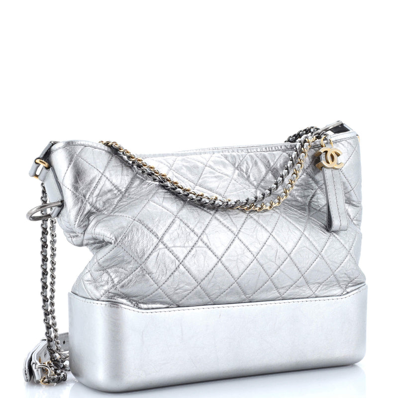 Chanel Gabrielle Hobo Quilted Metallic