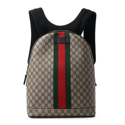 Gucci Gg Supreme Web Dome Backpack Black