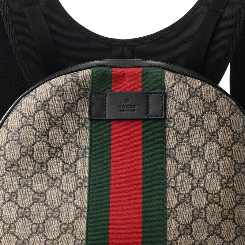 Gucci Gg Supreme Web Dome Backpack Black