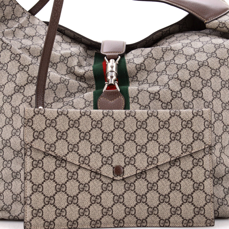 Gucci Jackie Soft Shoulder Bag Gg Coated