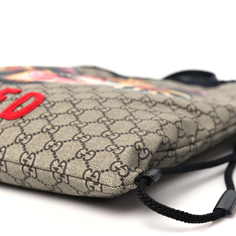 Gucci Gg Supreme Angry Cat Drawstring