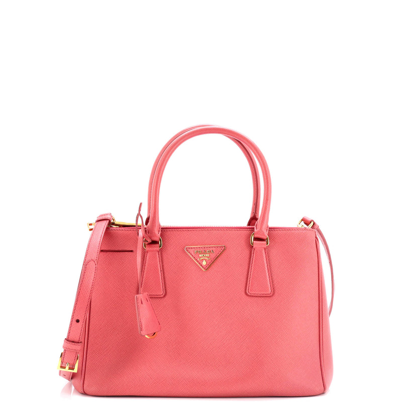 Prada Galleria Double Zip Tote Saffiano