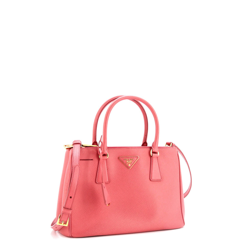 Prada Galleria Double Zip Tote Saffiano