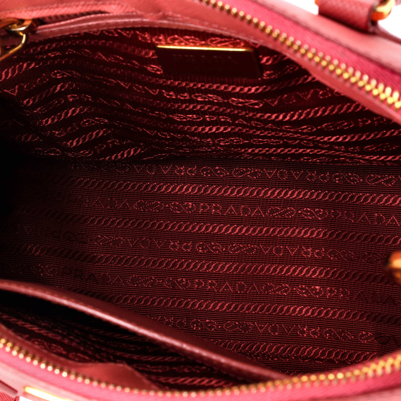 Prada Galleria Double Zip Tote Saffiano