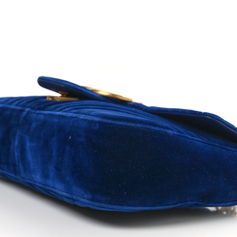 Gucci Velvet Matelasse Medium Gg Marmont
