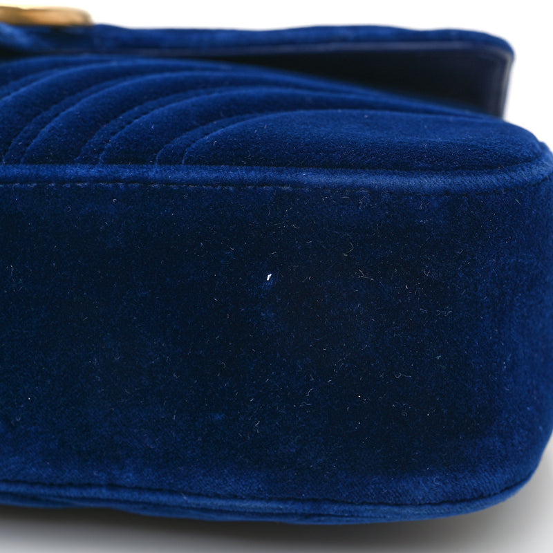 Gucci Velvet Matelasse Medium Gg Marmont