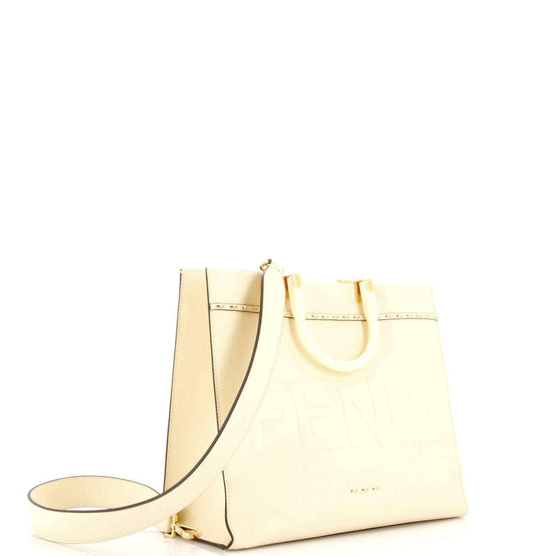 Fendi Sunshine Shopper Tote Studded