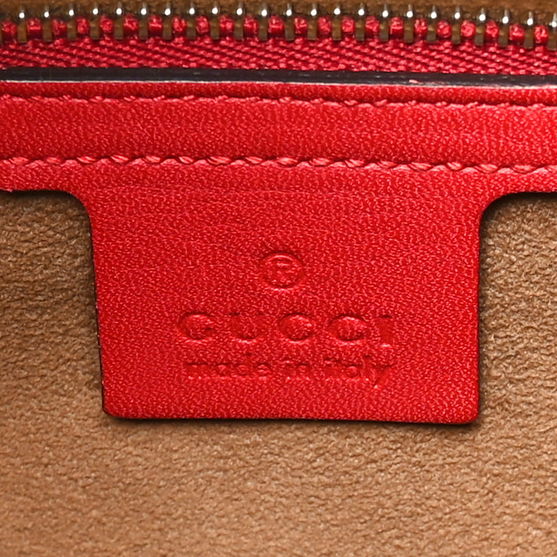 Gucci Gg Supreme Linea A Hobo Red