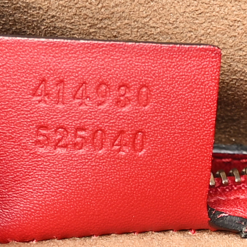 Gucci Gg Supreme Linea A Hobo Red