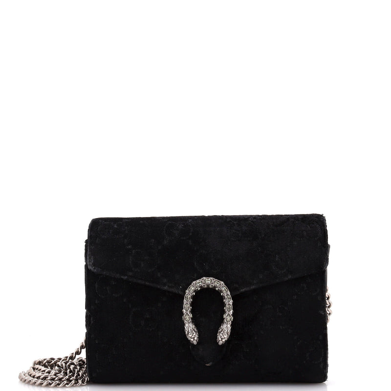 Gucci Dionysus Chain Wallet Gg Velvet