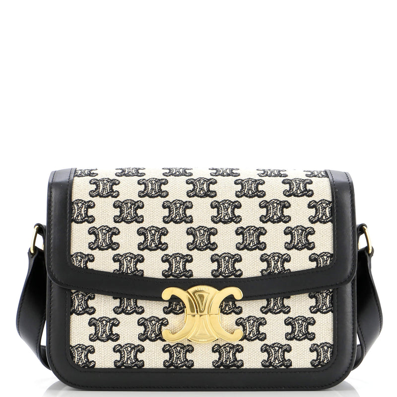 Celine Triomphe Shoulder Bag Canvas