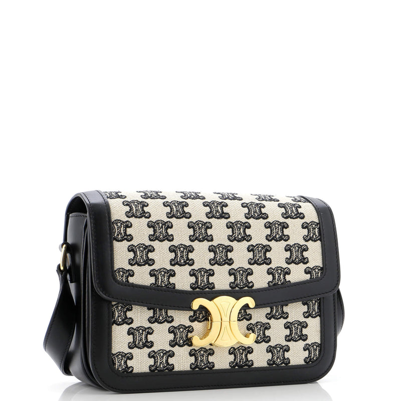 Celine Triomphe Shoulder Bag Canvas