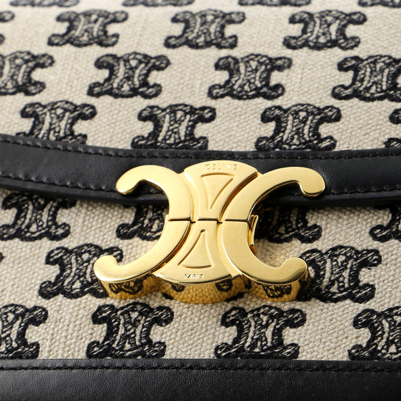 Celine Triomphe Shoulder Bag Canvas