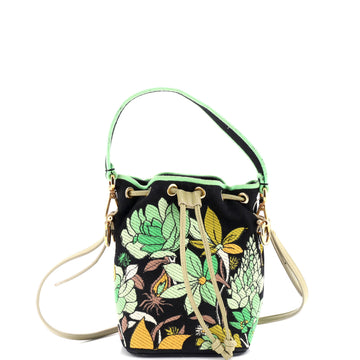 Fendi Mon Tresor Bucket Bag Embroidered