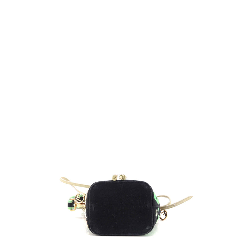 Fendi Mon Tresor Bucket Bag Embroidered