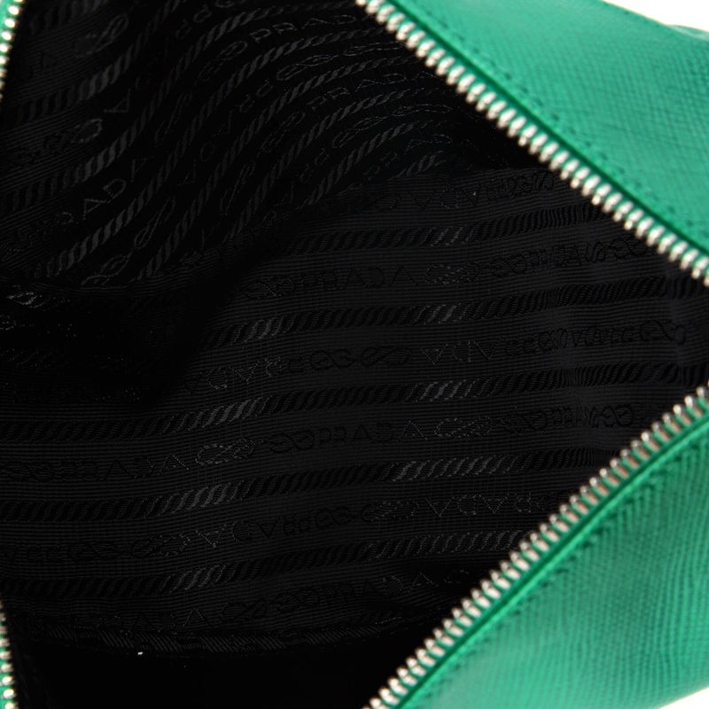 Prada Triangle Logo Zip Crossbody Bag