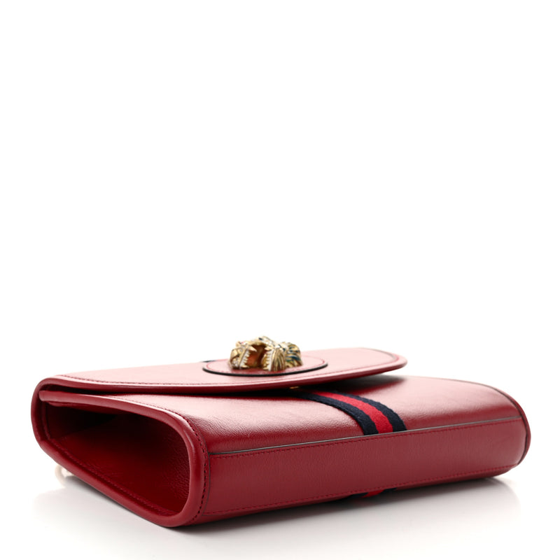 Gucci Textured Calfskin Web Rajah Slim