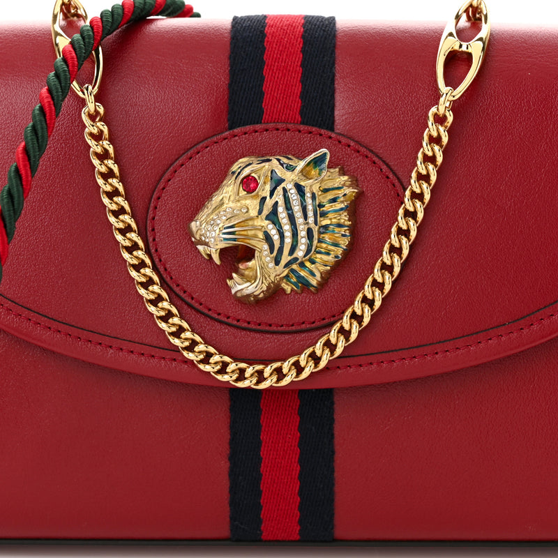 Gucci Textured Calfskin Web Rajah Slim
