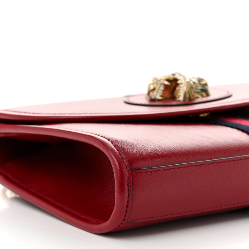 Gucci Textured Calfskin Web Rajah Slim
