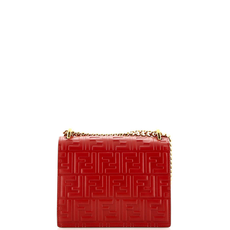 Fendi Kan U Shoulder Bag Zucca Embossed