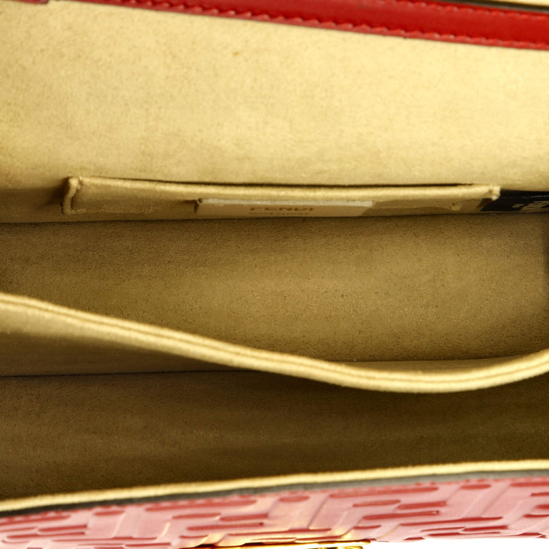 Fendi Kan U Shoulder Bag Zucca Embossed