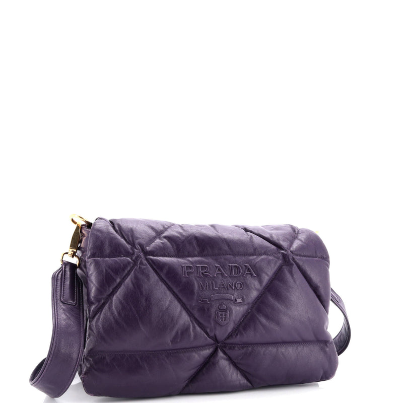 Prada Padded Shoulder Bag Quilted Nappa