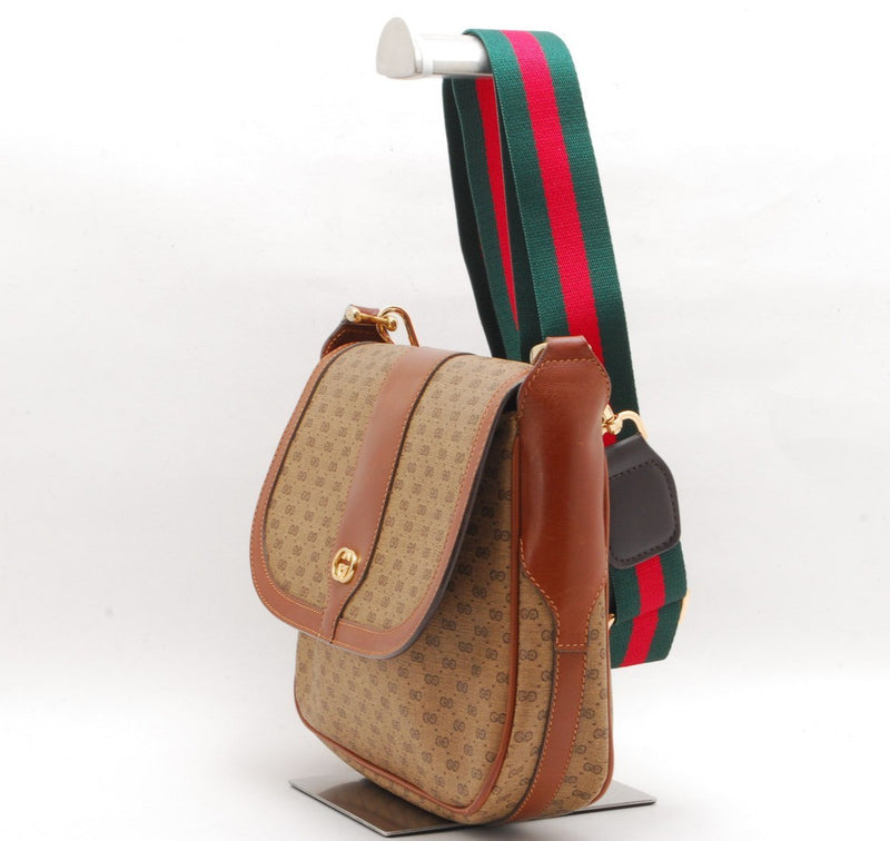 Gucci Vintage Crossbody Shoulder Bag Pvc