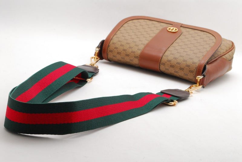 Gucci Vintage Crossbody Shoulder Bag Pvc
