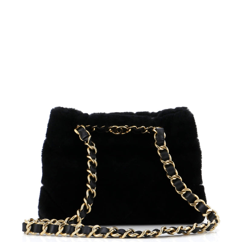 Chanel Cc Bar Chain Handle Shopping Tote