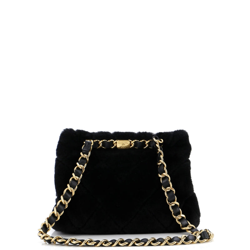 Chanel Cc Bar Chain Handle Shopping Tote