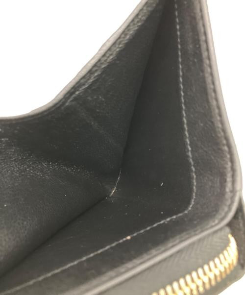 Saint Laurent Logo Leather Round Zip