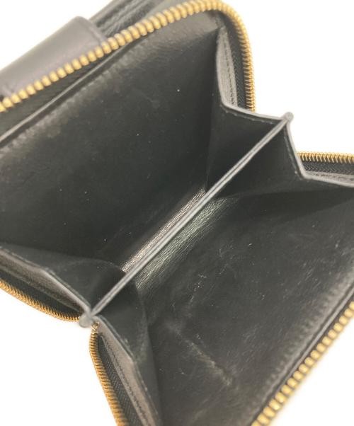 Saint Laurent Logo Leather Round Zip