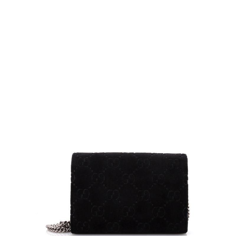 Gucci Dionysus Chain Wallet Gg Velvet