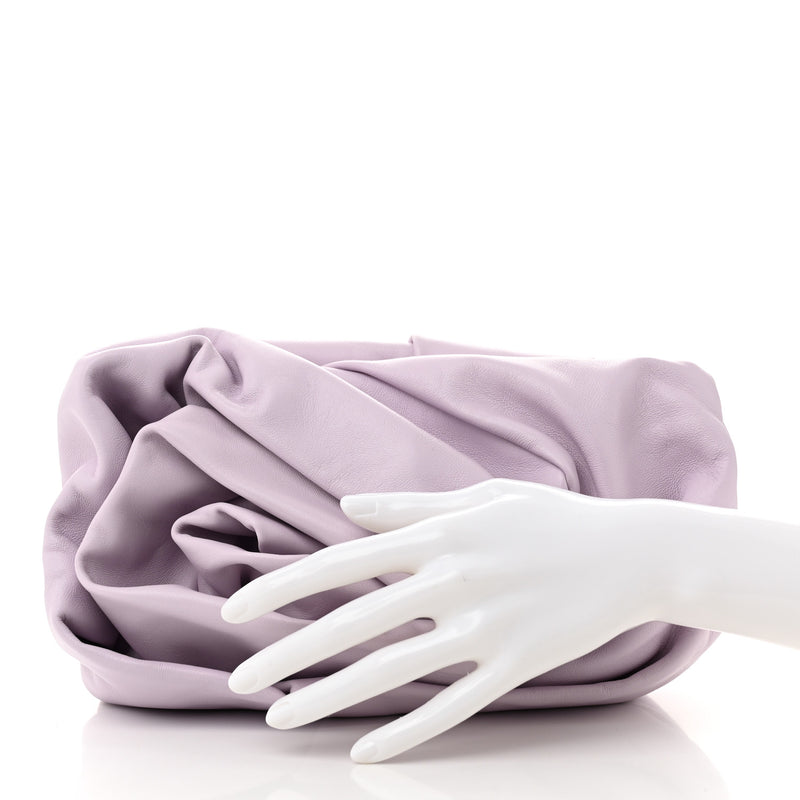 Burberry Lambskin Rose Clutch Haze