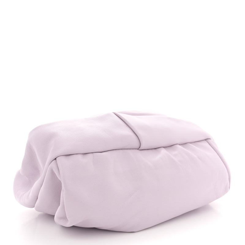 Burberry Lambskin Rose Clutch Haze