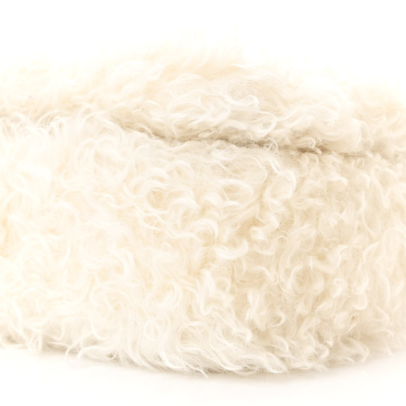 Burberry Mohair Tb Lola Bag White