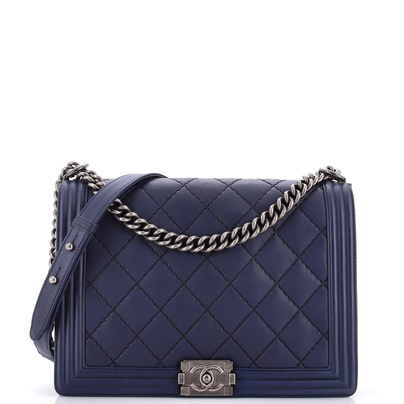 Chanel Double Stitch Boy Flap Bag