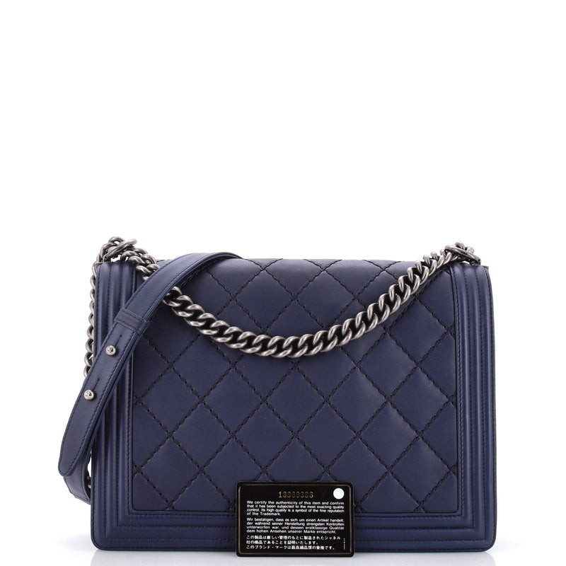 Chanel Double Stitch Boy Flap Bag