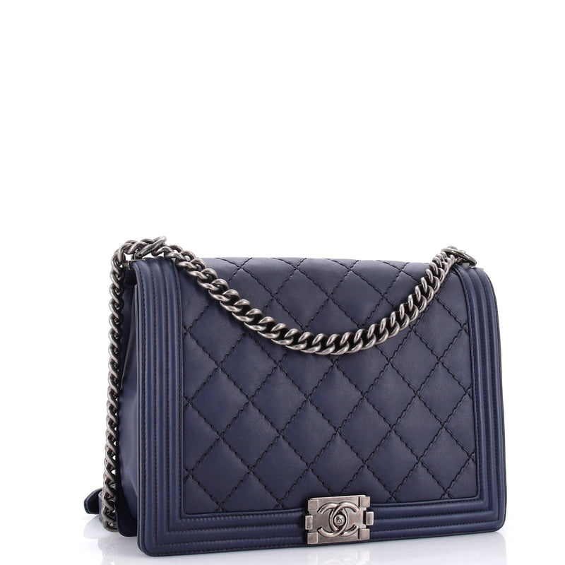 Chanel Double Stitch Boy Flap Bag