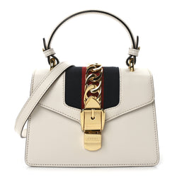 Gucci Calfskin Mini Sylvie Top Handle