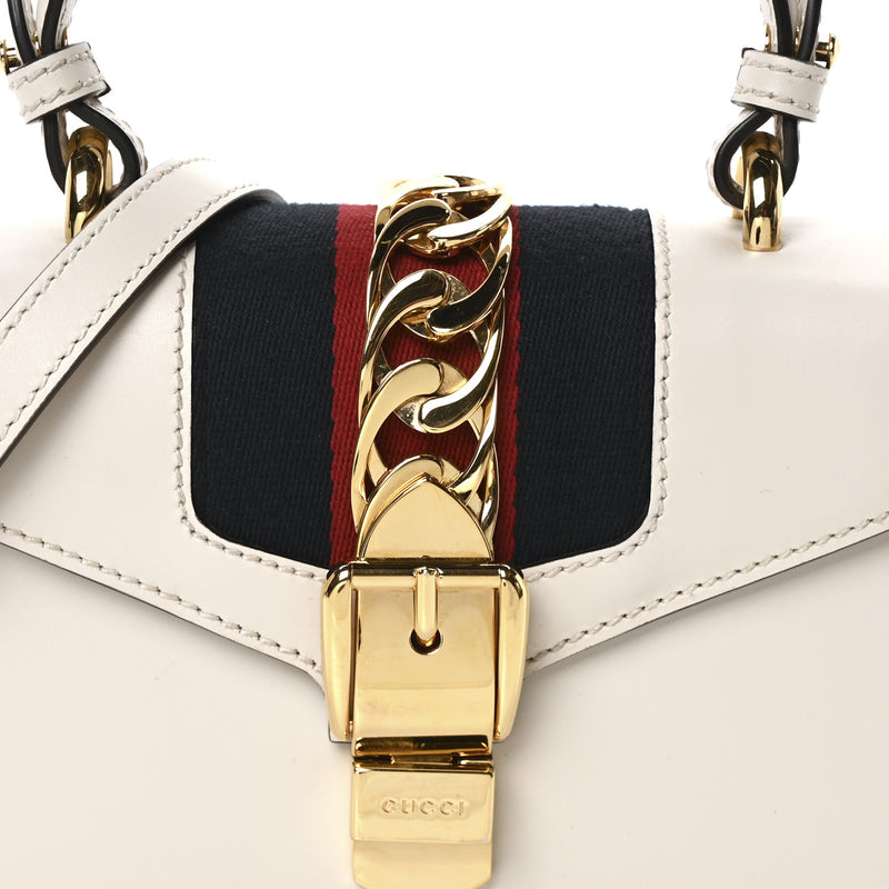 Gucci Calfskin Mini Sylvie Top Handle