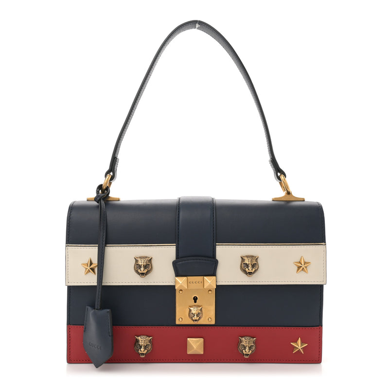Gucci Calfskin Medium Cat Lock Top