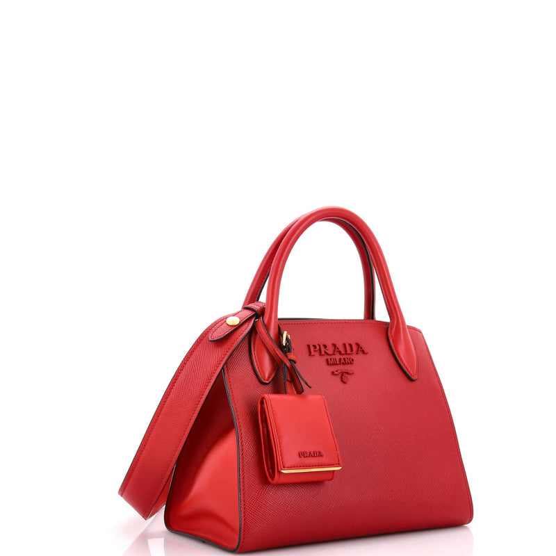 Prada Monochrome Tote Saffiano With City