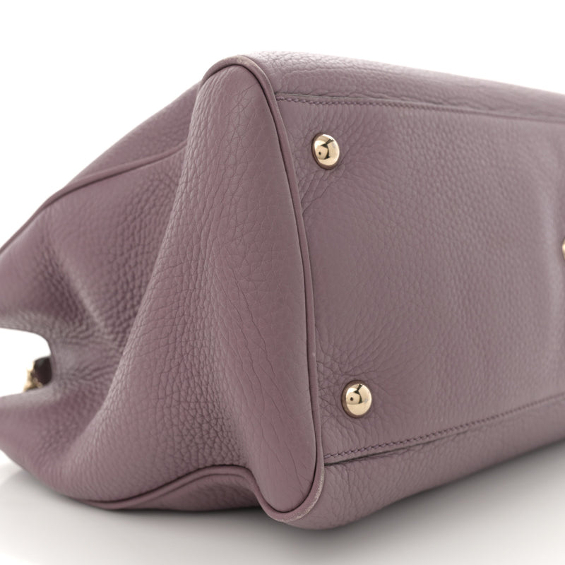 Gucci Pebbled Calfskin Medium Bamboo