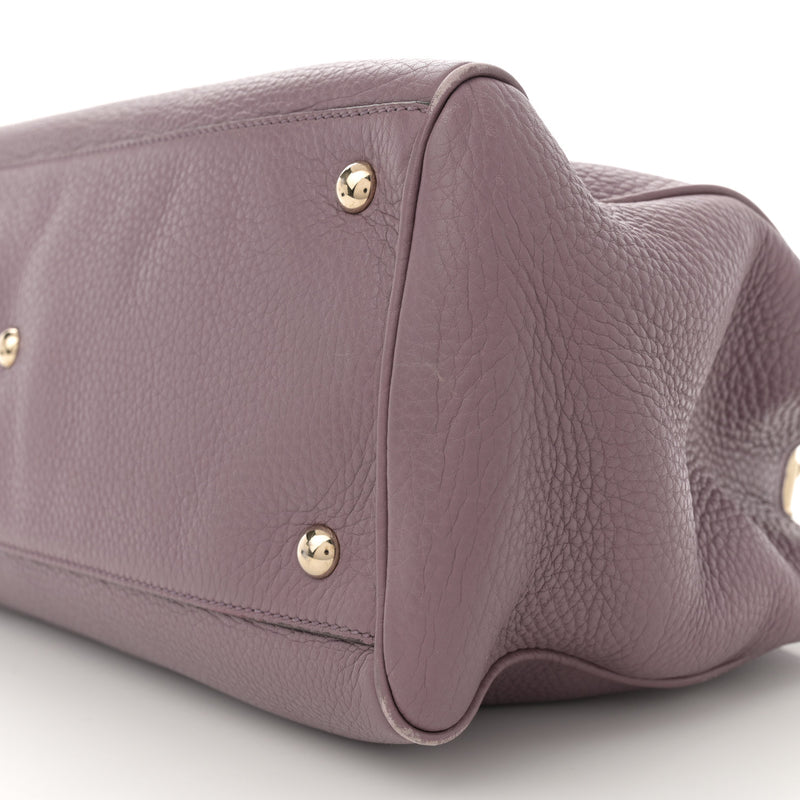 Gucci Pebbled Calfskin Medium Bamboo