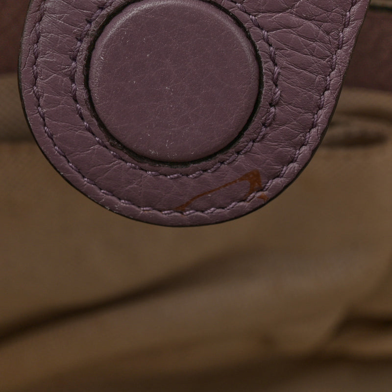 Gucci Pebbled Calfskin Medium Bamboo