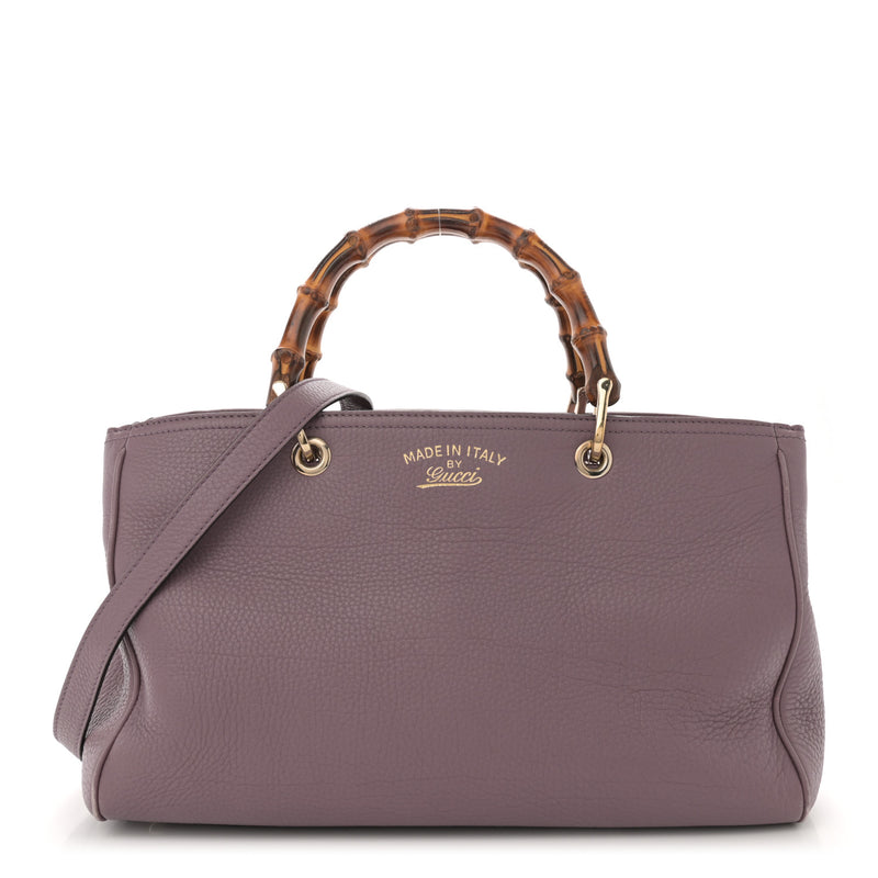 Gucci Pebbled Calfskin Medium Bamboo